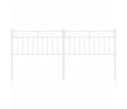 Metallist Vahetatav Voodipeats, Valge, 200 Cm