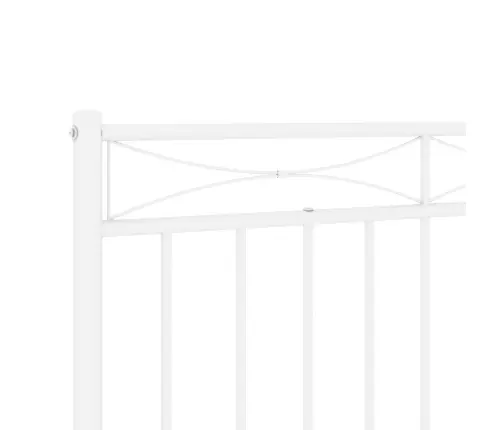 Metallist Vahetatav Voodipeats, Valge, 200 Cm