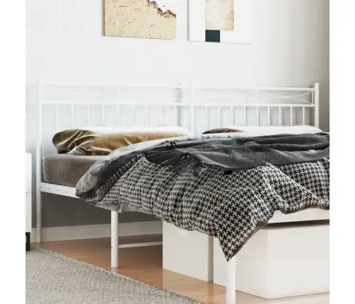 Metallist Vahetatav Voodipeats, Valge, 200 Cm