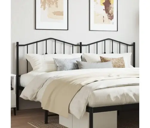 Gultas Galvgalis, Metāls, Melns, 160 Cm Vidaxl