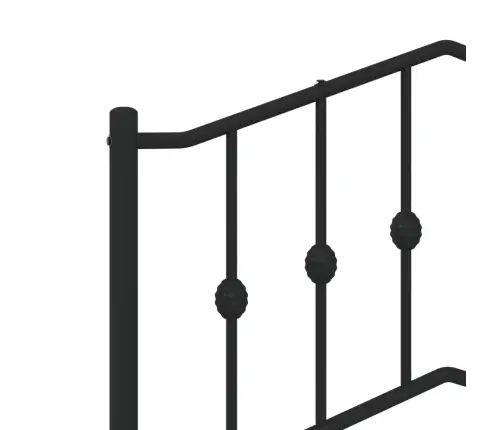 Metallist Voodipeats, Must, 200 Cm Metallist Voodipeats, Must, 200 Cm