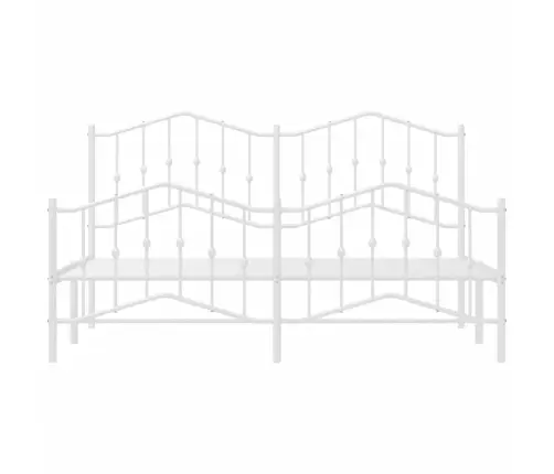 Lovos Rėmas Su Galvūgaliu/Kojūgaliu, Baltas, 160X200cm Metalas