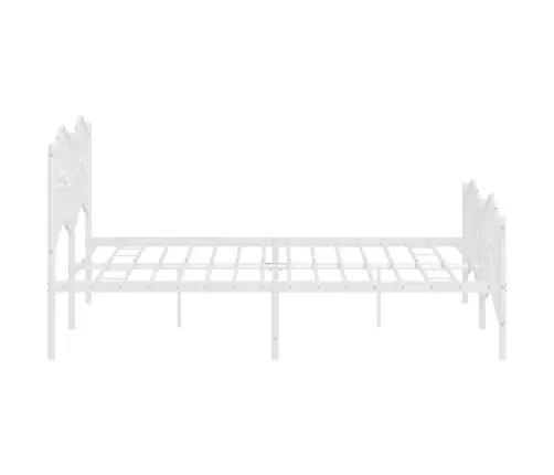 Lovos Rėmas Su Galvūgaliu/Kojūgaliu, Baltas, 160X200cm Metalas