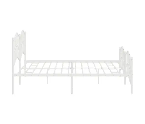 Lovos Rėmas Su Galvūgaliu/Kojūgaliu, Baltas, 200X200cm Metalas