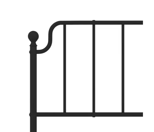 Metalinis Lovos Rėmas Su Galvūgaliu, Juodos Spalvos, 200X200Cm