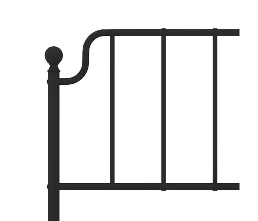 Gultas Galvgalis, Metāls, Melns, 150 Cm Vidaxl