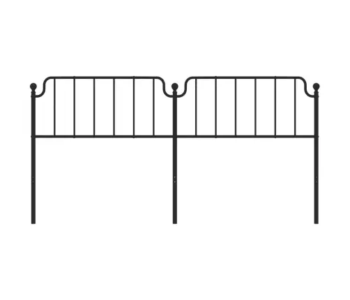 Gultas Galvgalis, Metāls, Melns, 200 Cm Vidaxl