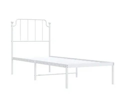 Lovos Rėmas Be Čiužinio, Baltas, 75X190cm Metalas