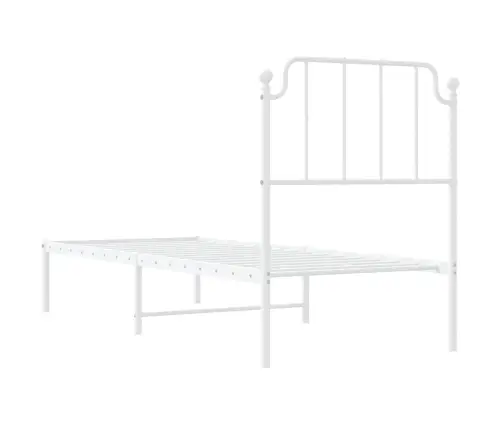 Lovos Rėmas Be Čiužinio, Baltas, 75X190cm Metalas