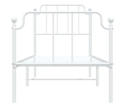 Lovos Rėmas Su Galvūgaliu/Kojūgaliu, Baltas, 75X190cm Metalas
