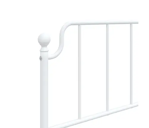 Lovos Rėmas Su Galvūgaliu/Kojūgaliu, Baltas, 75X190cm Metalas