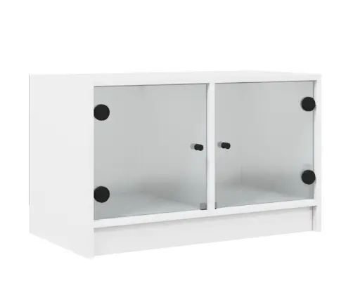 Klaasustega Telerikapp, Valge, 68 X 37 X 42 Cm