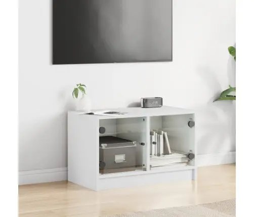 Klaasustega Telerikapp, Valge, 68 X 37 X 42 Cm