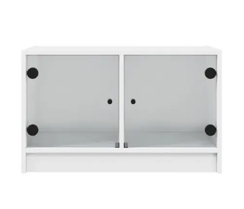 Klaasustega Telerikapp, Valge, 68 X 37 X 42 Cm