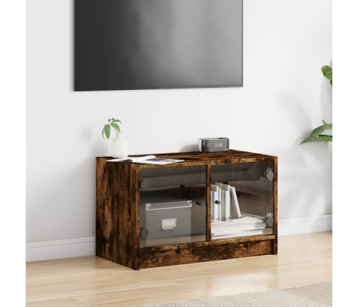 Klaasustega Telerikapp, Suitsutatud Tamm, 68 X 37 X 42 Cm