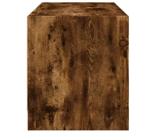 Tv Spintelė Su Stiklinėmis Durelėmis, Dūminė Ąžuolo, 68X37X42Cm