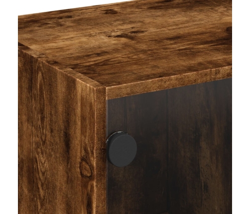 Klaasustega Telerikapp, Suitsutatud Tamm, 68 X 37 X 42 Cm
