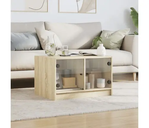 Kohvilaud Klaasustega, Sonoma Tamm, 68 X 50 X 42 Cm