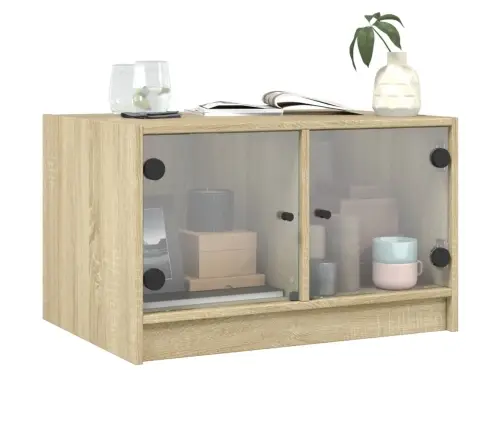 Kohvilaud Klaasustega, Sonoma Tamm, 68 X 50 X 42 Cm