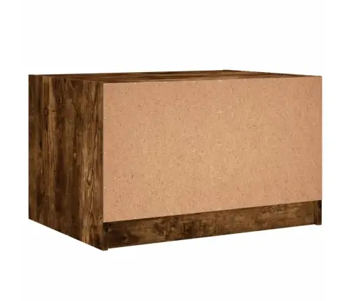 Kohvilaud Klaasustega, Suitsutatud Tamm, 68 X 50 X 42 Cm