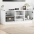 Tv Spintelė Su Stiklinėmis Durelėmis, Balta, 102X37X42Cm