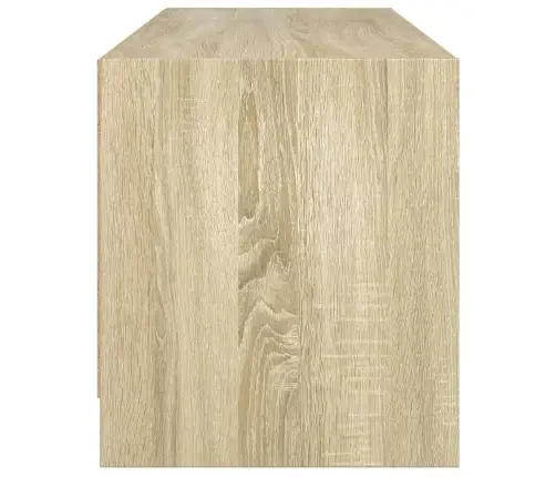 Tv Skapītis Ar Stikla Durvīm, Ozola Krāsa, 102X37X42 Cm Vidaxl