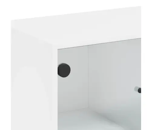 Skapītis Ar Stikla Durvīm, Balts, 68X37X75,5 Cm Vidaxl Skapītis Ar Stikla Durvīm, Balts, 68X37X75,5 Cm Vidaxl