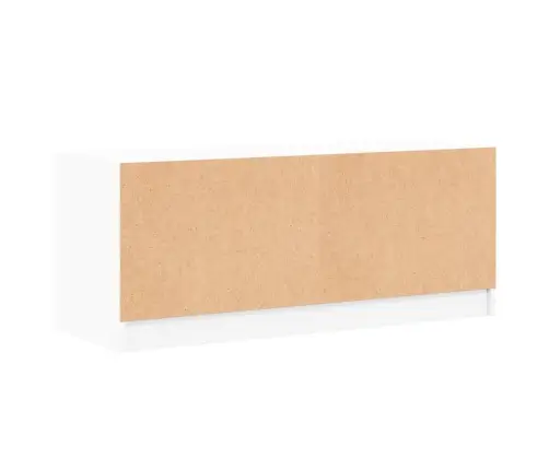 Tv Skapītis Ar Stikla Durvīm, Balts, 102X37X42 Cm Vidaxl