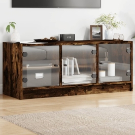Klaasustega Telerikapp, Suitsutatud Tamm, 102 X 37 X 42 Cm