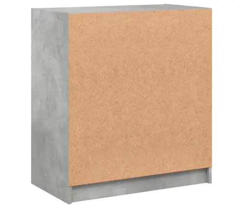 Klaasustega Külgkapp, Betoonhall, 68 X 37 X 75,5 Cm