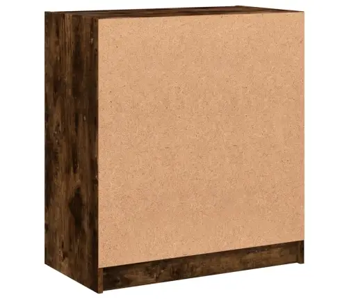 Skapītis Ar Stikla Durvīm, Koka Krāsa, 68X37X75,5 Cm Vidaxl