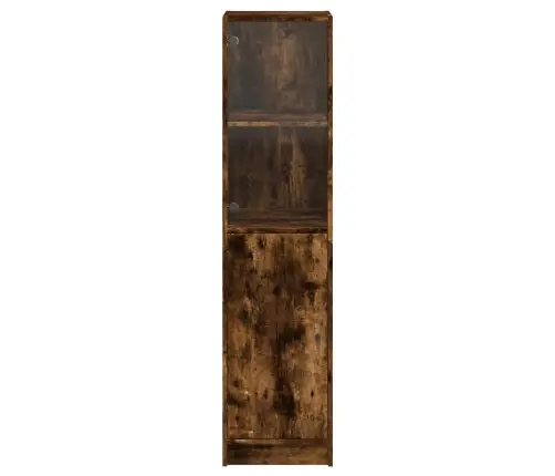 Augstais Skapis Ar Stikla Durvīm, Koka Krāsa, 35X37X142 Cm Vidaxl Augstais Skapis Ar Stikla Durvīm, Koka Krāsa, 35X37X142 Cm Vidaxl