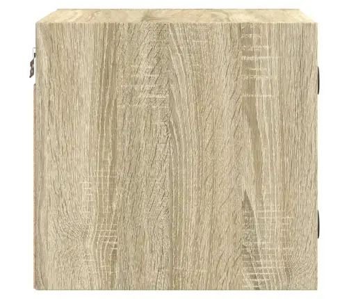 Naktsskapītis Ar Stikla Durvīm, Ozola Krāsa, 35X37X35 Cm Vidaxl Naktsskapītis Ar Stikla Durvīm, Ozola Krāsa, 35X37X35 Cm Vidaxl