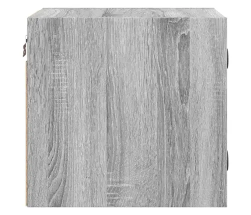 Naktsskapītis Ar Stikla Durvīm, Pelēka Ozola, 35X37X35 Cm Vidaxl Naktsskapītis Ar Stikla Durvīm, Pelēka Ozola, 35X37X35 Cm Vidaxl