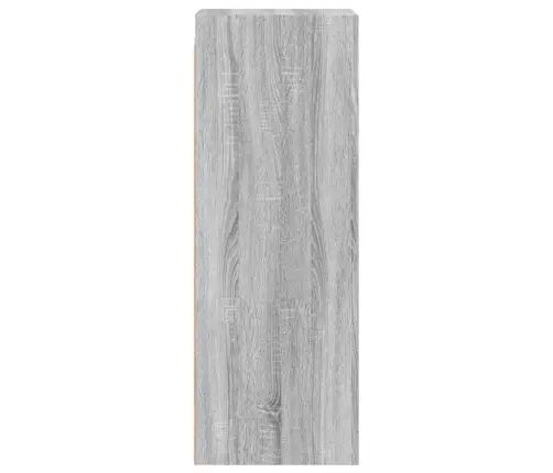 Skapītis Ar Stikla Durvīm, Pelēka Ozola, 35X37X100 Cm Vidaxl