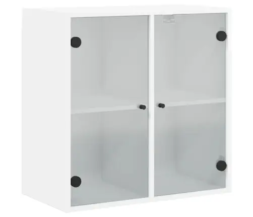 Skapītis Ar Stikla Durvīm, Balts, 68X37X68,5 Cm Vidaxl