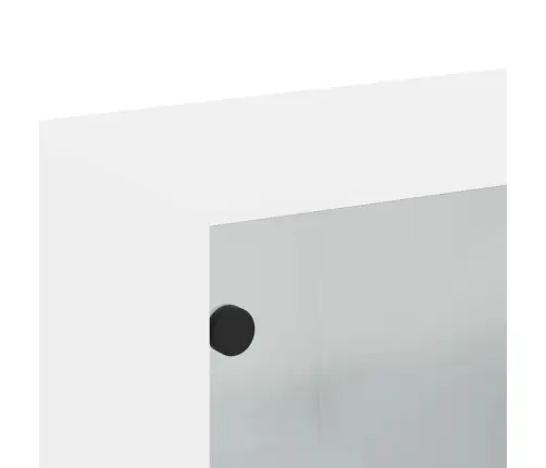 Skapītis Ar Stikla Durvīm, Balts, 68X37X68,5 Cm Vidaxl