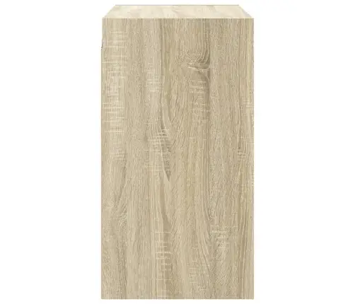 Skapītis Ar Stikla Durvīm, Ozola Krāsa, 68X37X68,5 Cm Vidaxl