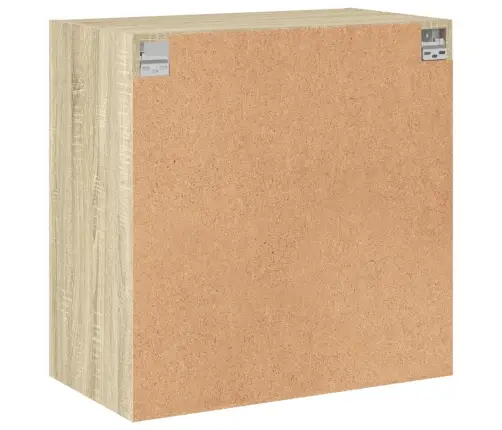 Skapītis Ar Stikla Durvīm, Ozola Krāsa, 68X37X68,5 Cm Vidaxl