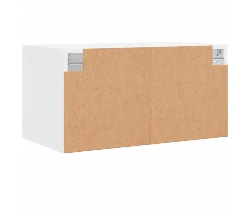 Skapītis Ar Stikla Durvīm, Balts, 68,5X37X35 Cm Vidaxl