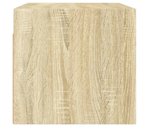 Skapītis Ar Stikla Durvīm, Ozola Krāsa, 68,5X37X35 Cm Vidaxl