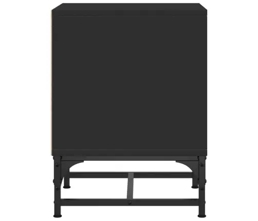 Klaasuksega Öökapid 2 Tk, Must, 35 X 37 X 50 Cm