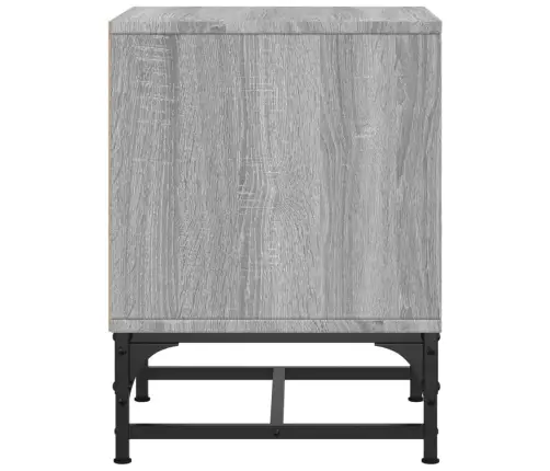 Naktsskapītis Ar Stikla Durvīm, Pelēka Ozola, 35X37X50 Cm Vidaxl Naktsskapītis Ar Stikla Durvīm, Pelēka Ozola, 35X37X50 Cm Vidaxl