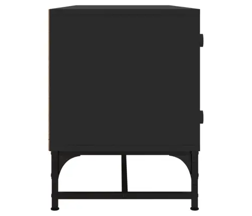 Tv Skapītis Ar Stikla Durvīm, Melns, 102X37X50 Cm Vidaxl Tv Skapītis Ar Stikla Durvīm, Melns, 102X37X50 Cm Vidaxl