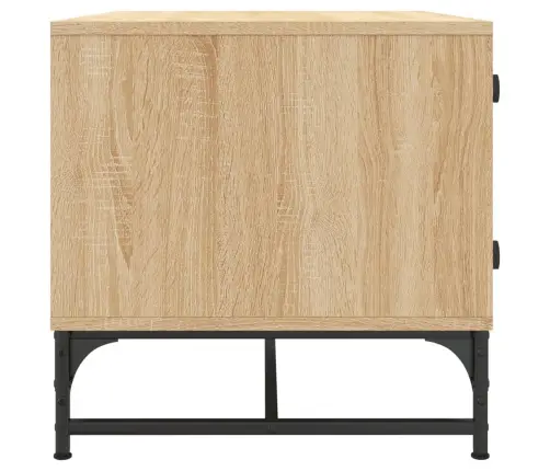 Kafijas Galdiņš Ar Stikla Durvīm, Ozola Krāsa, 68,5X50X50 Cm Vidaxl Kafijas Galdiņš Ar Stikla Durvīm, Ozola Krāsa, 68,5X50X50 Cm Vidaxl