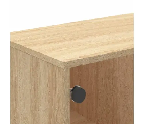 Kafijas Galdiņš Ar Stikla Durvīm, Ozola Krāsa, 68,5X50X50 Cm Vidaxl Kafijas Galdiņš Ar Stikla Durvīm, Ozola Krāsa, 68,5X50X50 Cm Vidaxl