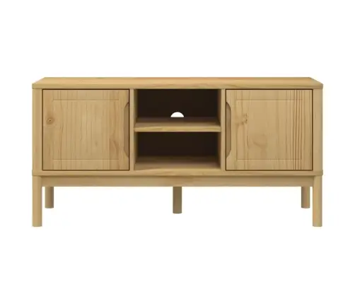 Televizora Skapis Floro, Brūns 114X43X55 Cm, Priedes Masīvkoks Vidaxl Televizora Skapis Floro, Brūns 114X43X55 Cm, Priedes Masīvkoks Vidaxl
