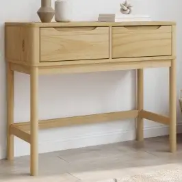 Konsolinis Staliukas Floro, Vaško Rudas, 89,5X36,5X73cm Pušis