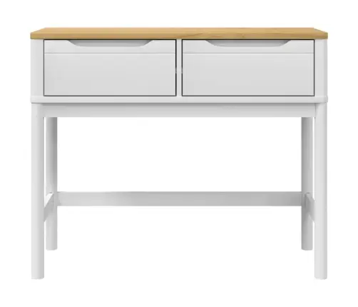 Konsolinis Staliukas Floro, Baltas, 89,5X36,5X73cm Pušis