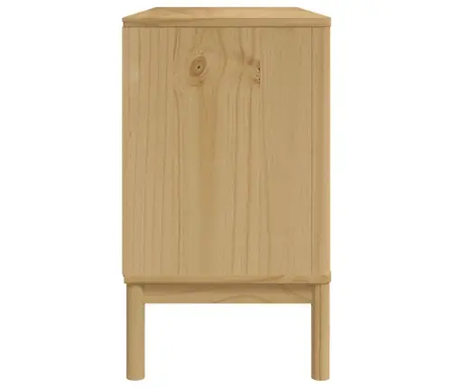 Kumode Floro, Vaska Brūna, 114X43X74 Cm, Priedes Masīvkoks Vidaxl